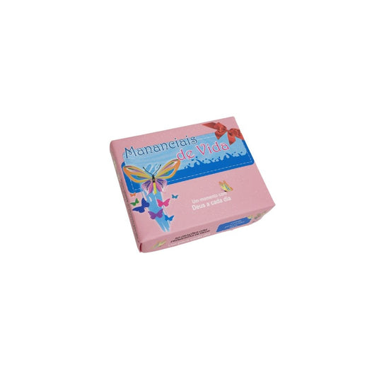 Caixinha de Versículos Diários | Mananciais de Vida | Rosa