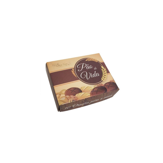 Caixinha de Versículos Diários | Pão de Vida | Trigo Marrom