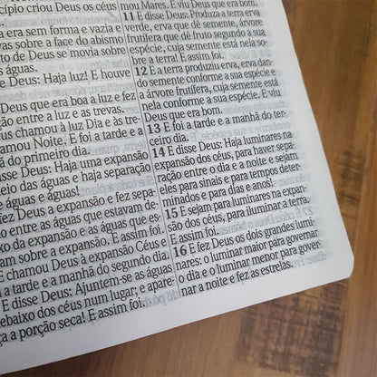 Bíblia Sagrada com Harpa Avivada e Corinhos | Letra Hipergigante | ARC | Luxo Laminada Rosa