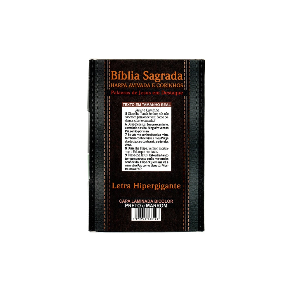 Bíblia Sagrada Com Harpa Avivada e Corinhos | Letra Hipergigante | ARC | Capa Laminada