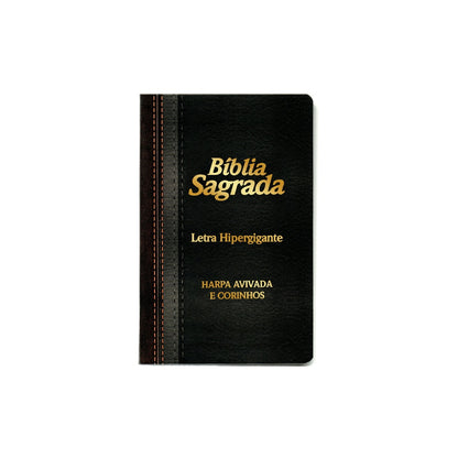 Bíblia Sagrada Com Harpa Avivada e Corinhos | Letra Hipergigante | ARC | Capa Laminada