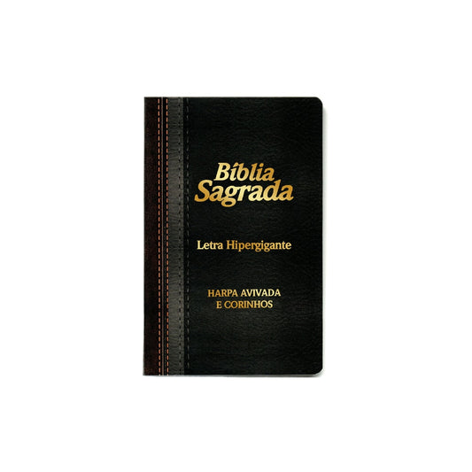Bíblia Sagrada Com Harpa Avivada e Corinhos | Letra Hipergigante | ARC | Capa Laminada