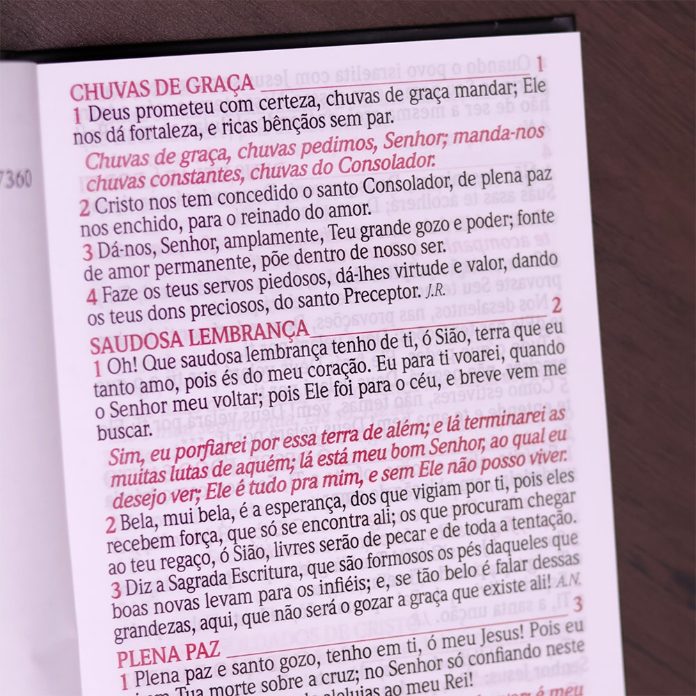 Harpa Avivada e Corinho Jesus Preta | Letra Hipergigante | Capa Dura