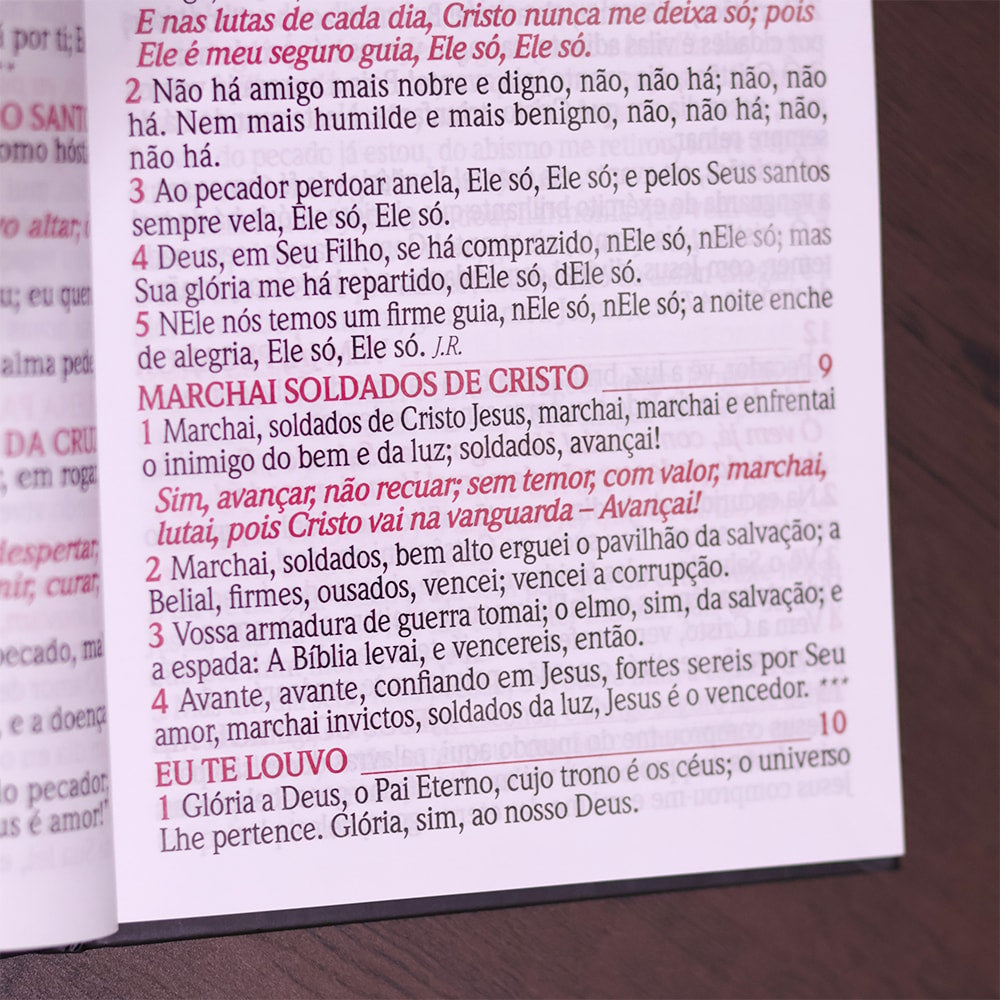 Harpa Avivada e Corinho Jesus Preta | Letra Hipergigante | Capa Dura