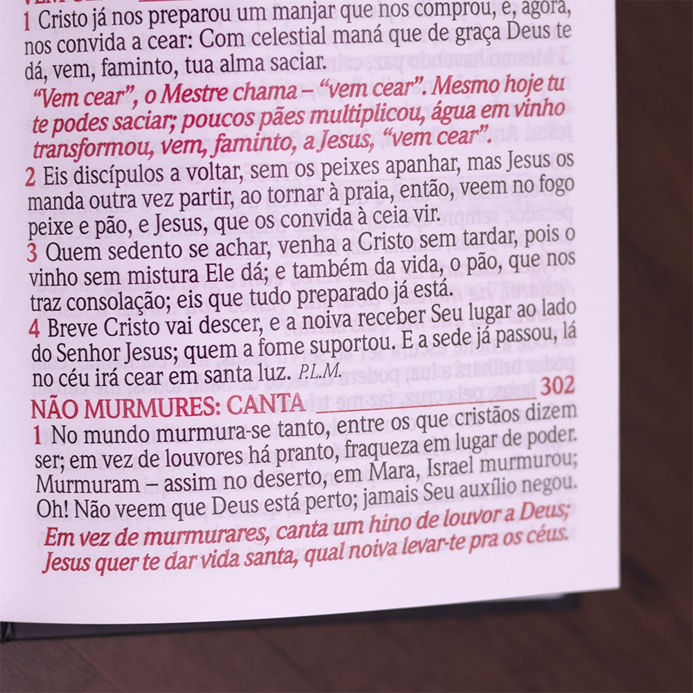 Harpa Avivada e Corinho Jesus Preta | Letra Hipergigante | Capa Dura