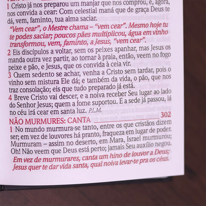 Harpa Avivada e Corinho Jesus Preta | Letra Hipergigante | Capa Dura