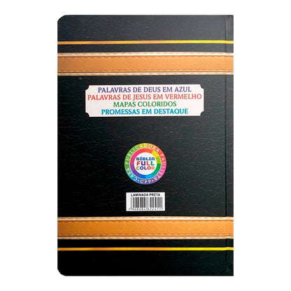 Bíblia Sagrada com Harpa Avivada e Corinhos | Letra Gigante | ARC | Laminada Preta e Dourado