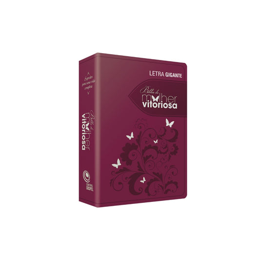 Bíblia da Mulher Vitoriosa | Letra Gigante | ARC | Vinho