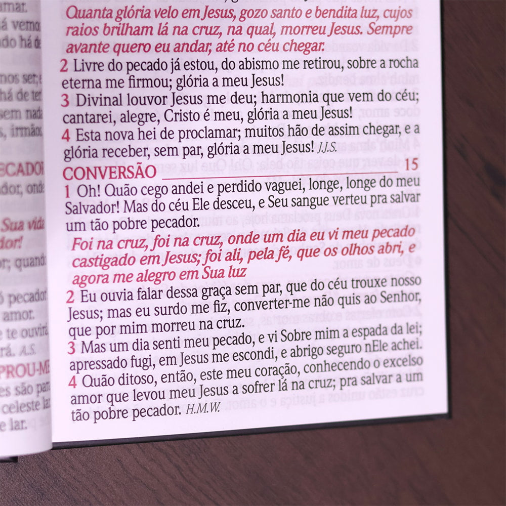 Harpa Avivada e Corinho Fé Preta | Letra Hipergigante | Capa Dura