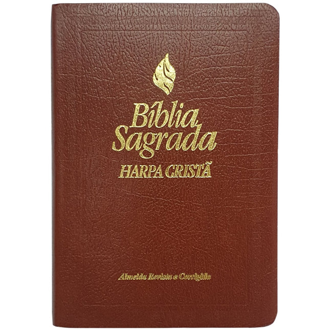 Bíblia Média Harpa Cristã | ARC | Marrom