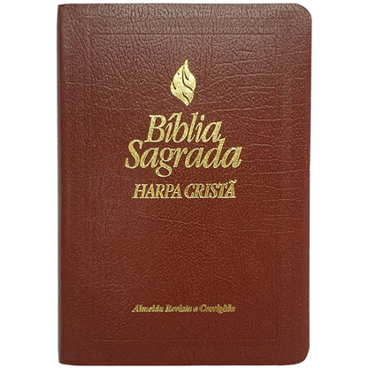 Bíblia Média Harpa Cristã | ARC | Marrom