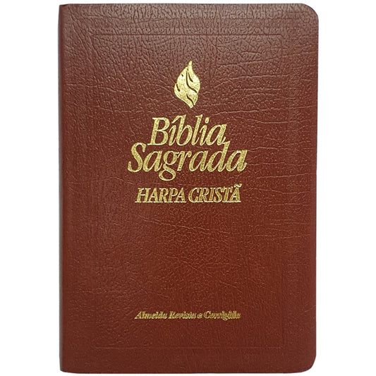 Bíblia Média Harpa Cristã | ARC | Marrom