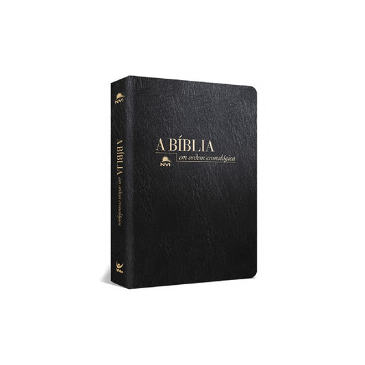 Bíblia em Ordem Cronológica | NVI Letra Normal | Capa Luxo Preta