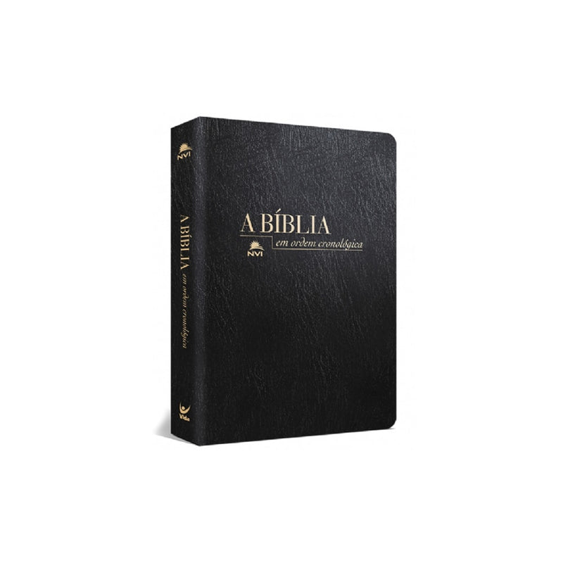 Bíblia em Ordem Cronológica | NVI Letra Normal | Capa Luxo Preta