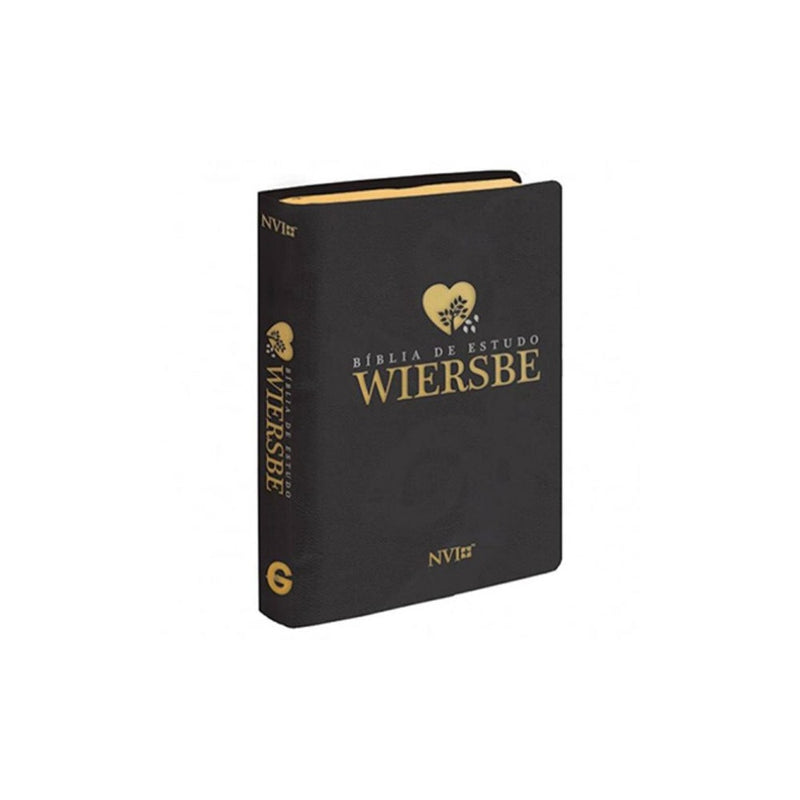 Bíblia de Estudo Wiersbe | NVI | Luxo Preta