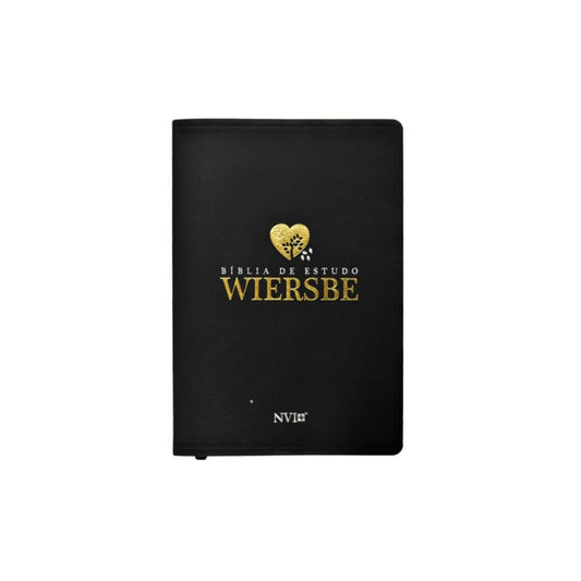 Bíblia de Estudo Wiersbe | NVI | Luxo Preta