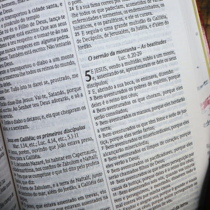 Bíblia ARC Cruz | Letra Normal | Capa Semi Flexível