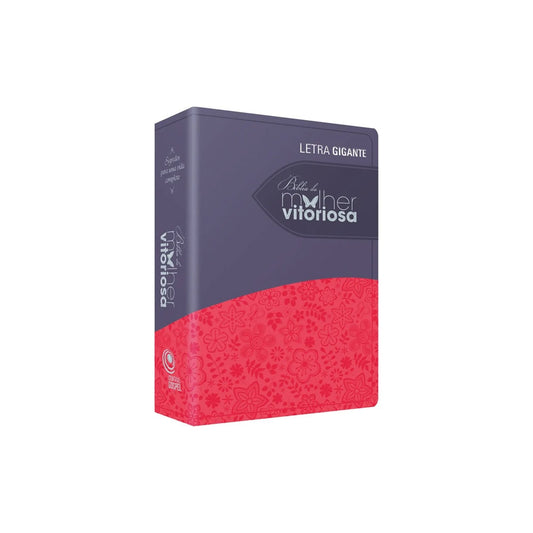 Bíblia da Mulher Vitoriosa | Letra Gigante | ARC | Lilas e Rosa