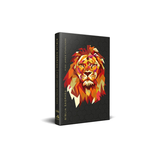 Bíblia King James Atualizada Leão Geométrico | KJA | Capa Dura