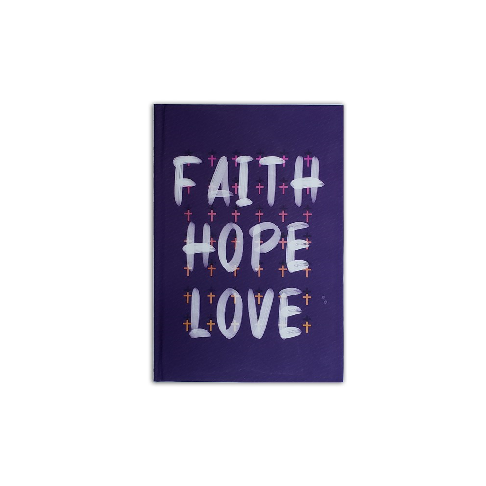 Caderno Moleskine Faith Hope Love