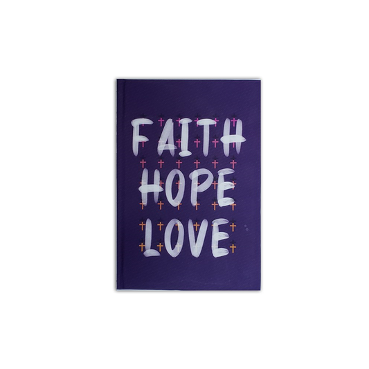 Caderno Moleskine Faith Hope Love