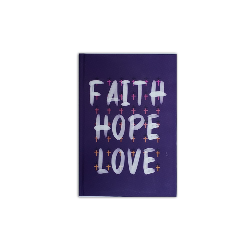 Caderno Moleskine Faith Hope Love