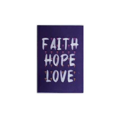 Caderno Moleskine Faith Hope Love