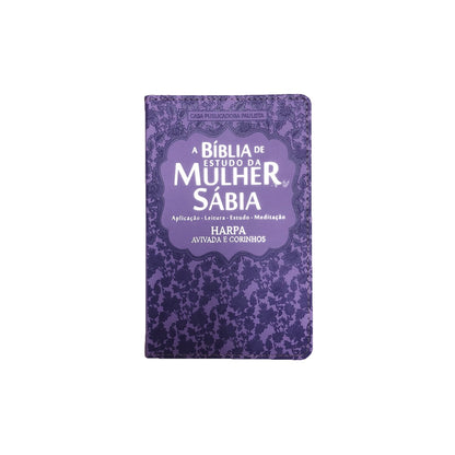 Bíblia de Estudo da Mulher Sábia | ARC | Harpa Avivada | Capa Lilás