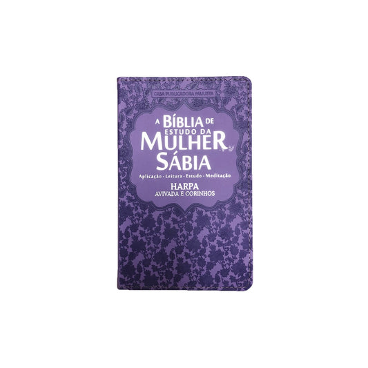 Bíblia de Estudo da Mulher Sábia | ARC | Harpa Avivada | Capa Lilás