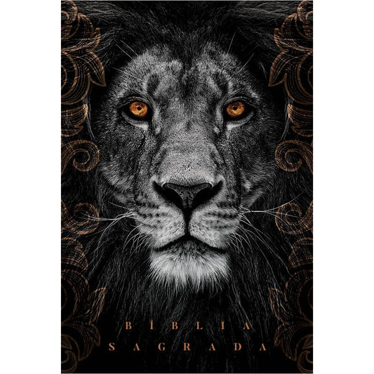 Bíblia Leão Cinza | NAA Letra Normal | Capa Dura