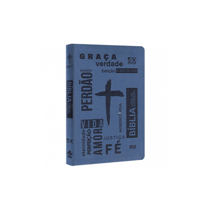 Bíblia Sagrada Fácil de Entender | NTLH Letra Normal | Capa Cruz Azul