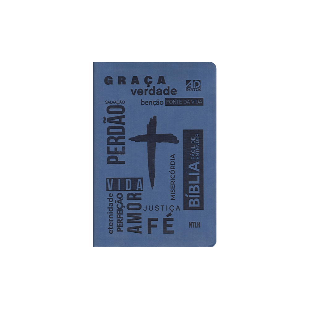 Bíblia Sagrada Fácil de Entender | NTLH Letra Normal | Capa Cruz Azul