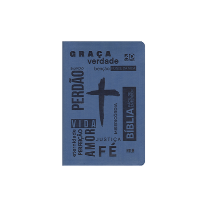 Bíblia Sagrada Fácil de Entender | NTLH Letra Normal | Capa Cruz Azul