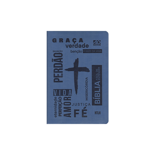 Bíblia Sagrada Fácil de Entender | NTLH Letra Normal | Capa Cruz Azul