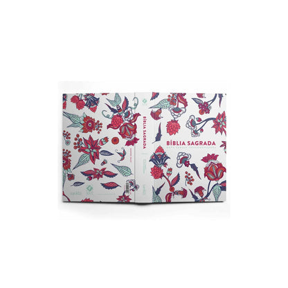 Bíblia Indian Flowers | NVT Letra Grande | Capa Soft Touch