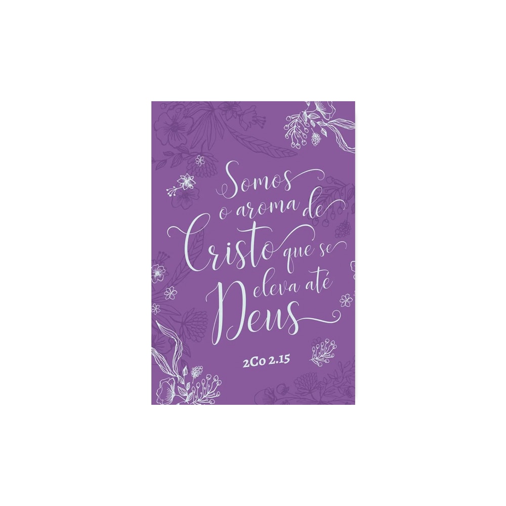 Bíblia Aroma de Cristo | NVT Letra Grande | Capa Soft Touch Lilás