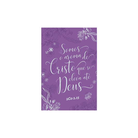 Bíblia Aroma de Cristo | NVT Letra Grande | Capa Soft Touch Lilás