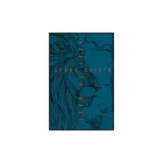 Bíblia Leão de Judá | NVT Letra Grande | Capa Soft Touch Azul