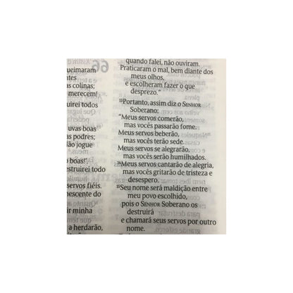 Bíblia Coroa de Espinhos | NVT Letra Grande | Capa Soft Touch