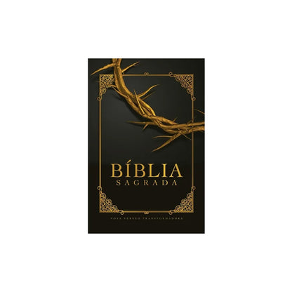 Bíblia Coroa de Espinhos | NVT Letra Grande | Capa Soft Touch