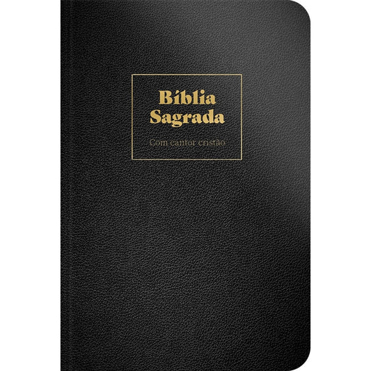 Bíblia Sagrada Com Cantor Cristão | ARC | Letra Grande | Capa Preta