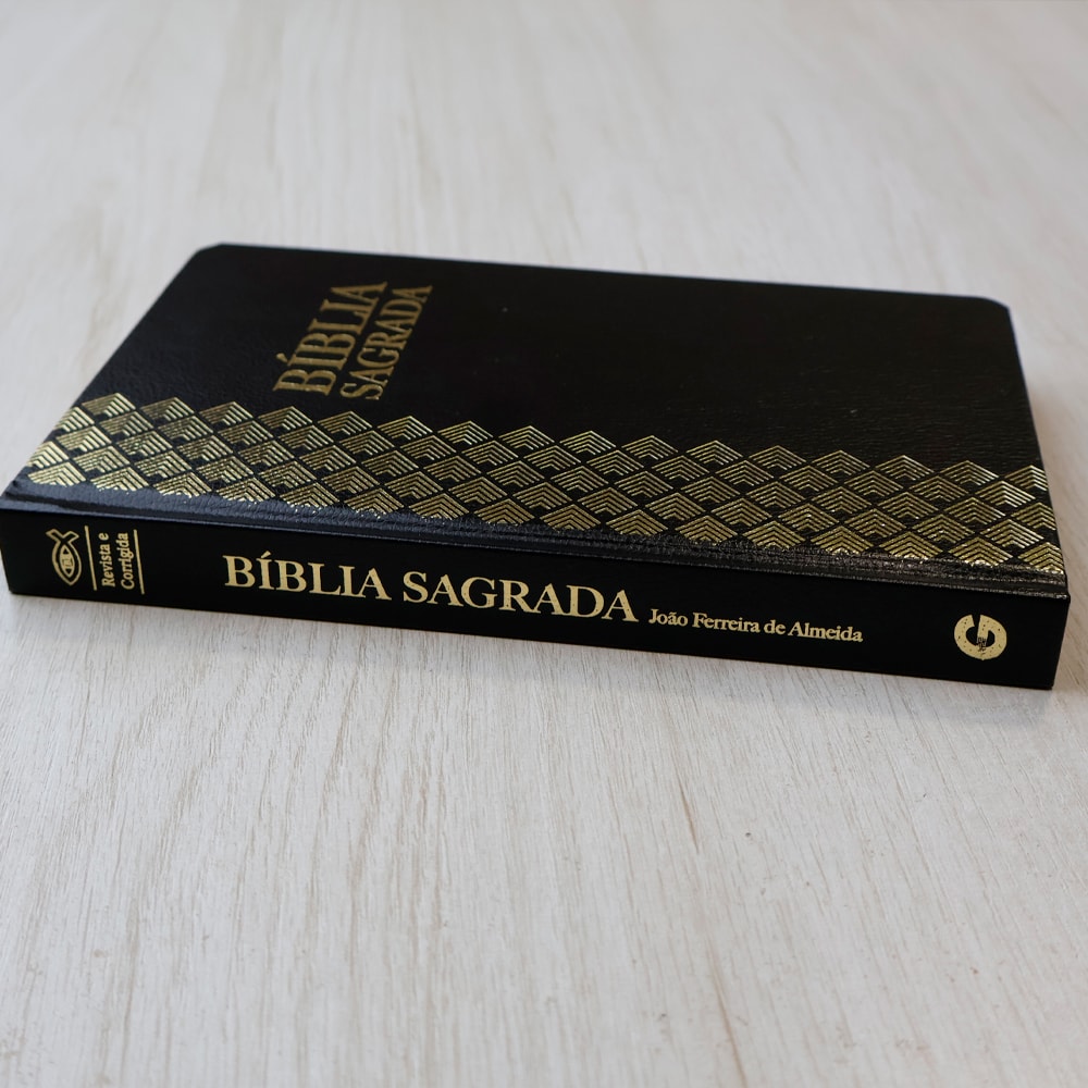 Bíblia Sagrada | ARC | Letra Normal | Capa Semi-Luxo Preta