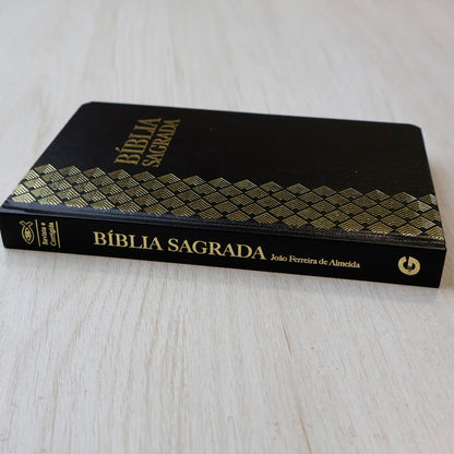 Bíblia Sagrada | ARC | Letra Normal | Capa Semi-Luxo Preta