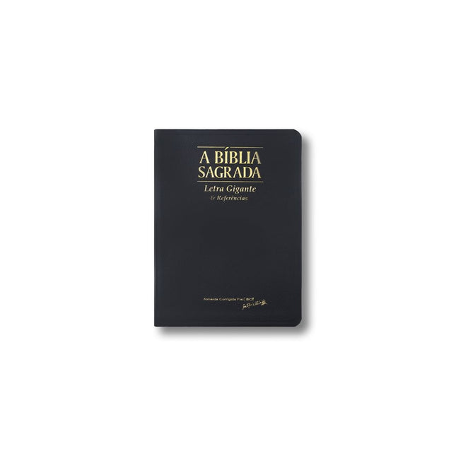 Bíblia Sagrada | ACF | Letra Gigante e Referências | C/ Índice Capa Luxo Preta