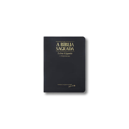 Bíblia Sagrada | ACF | Letra Gigante e Referências | C/ Índice Capa Luxo Preta