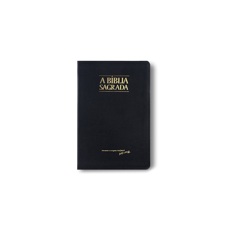 Bíblia Sagrada Slim | ACF | Letra Média | Capa Preto Luxo