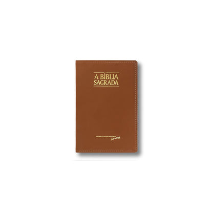 Bíblia Sagrada Slim | ACF | Letra Média | Capa Caramelo Luxo