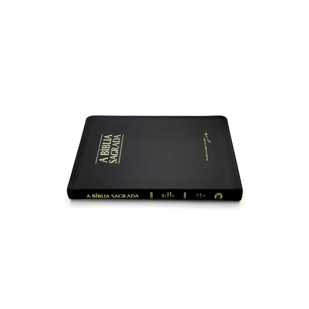 Bíblia Sagrada Slim | ACF | Letra Normal | Capa Preto Luxo