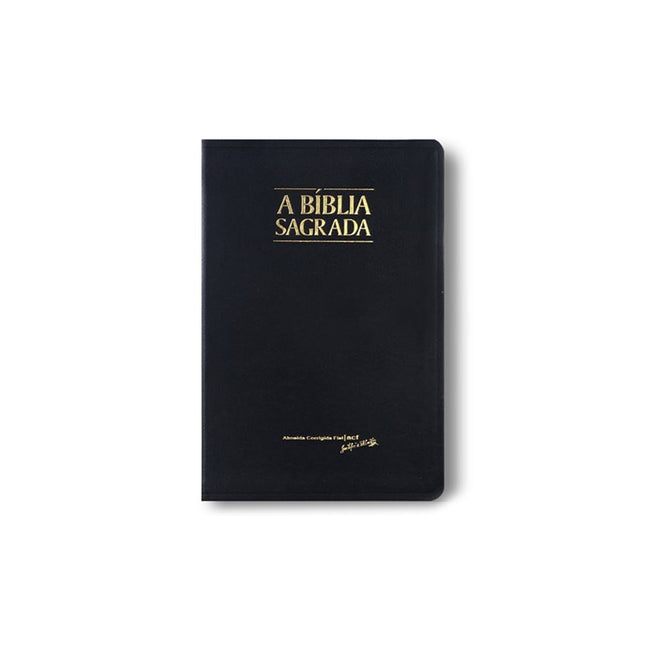 Bíblia Sagrada Slim | ACF | Letra Normal | Capa Preto Luxo