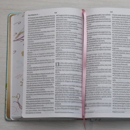 Bíblia Um Tempo Especial com Deus | NVI | Letra Grande | Capa Dura Pássaros